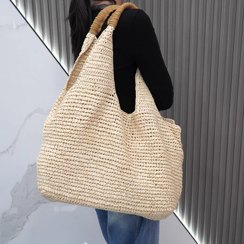 Women Large Capacity Handmade  - Women'S Raffia Bags ulasan dan harga
