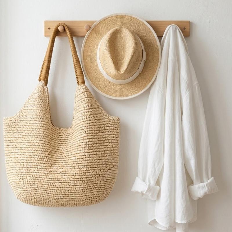 Women Large Capacity Handmade  - Women'S Raffia Bags ulasan dan harga